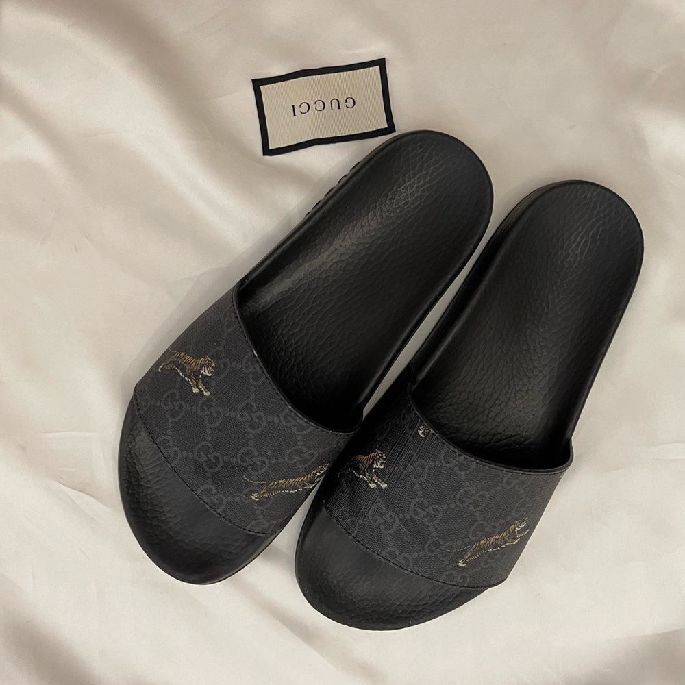 Gucci Supreme Tigers Slide Sandal
